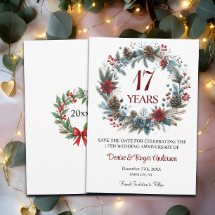 Winter zum 17. Hochzeitstag Save The Date