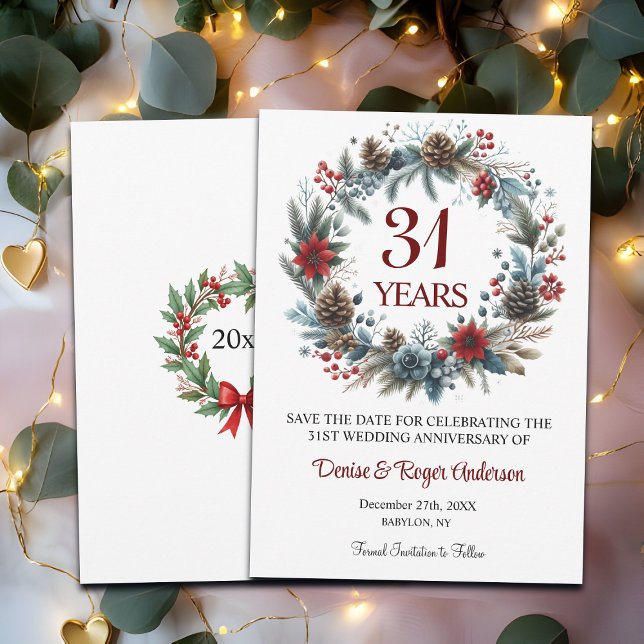 Winter zum 31. Hochzeitstag Save The Date (Von Creator hochgeladen)