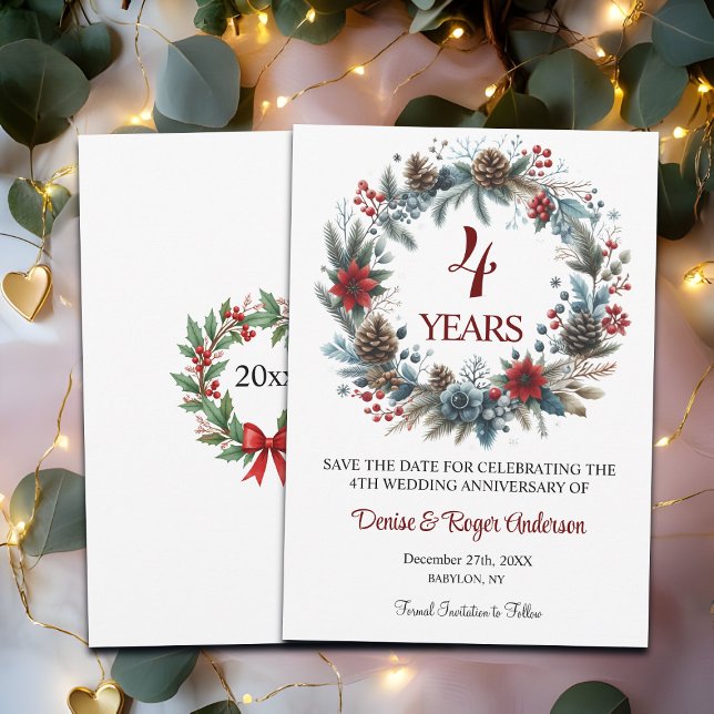Winter zum 4. Hochzeitstag Save The Date (Von Creator hochgeladen)