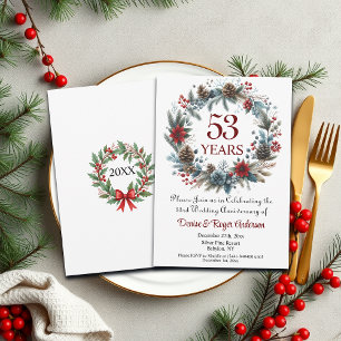 Winter zum 53. Hochzeitstag Einladung