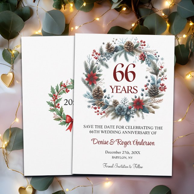Winter zum 66. Hochzeitstag Save The Date (Von Creator hochgeladen)