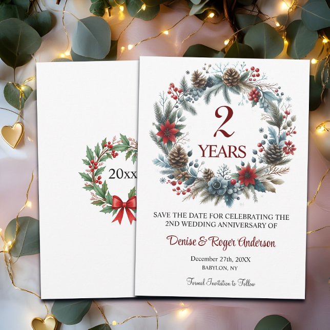 Winter zum zweiten Hochzeitstag Save The Date (Von Creator hochgeladen)
