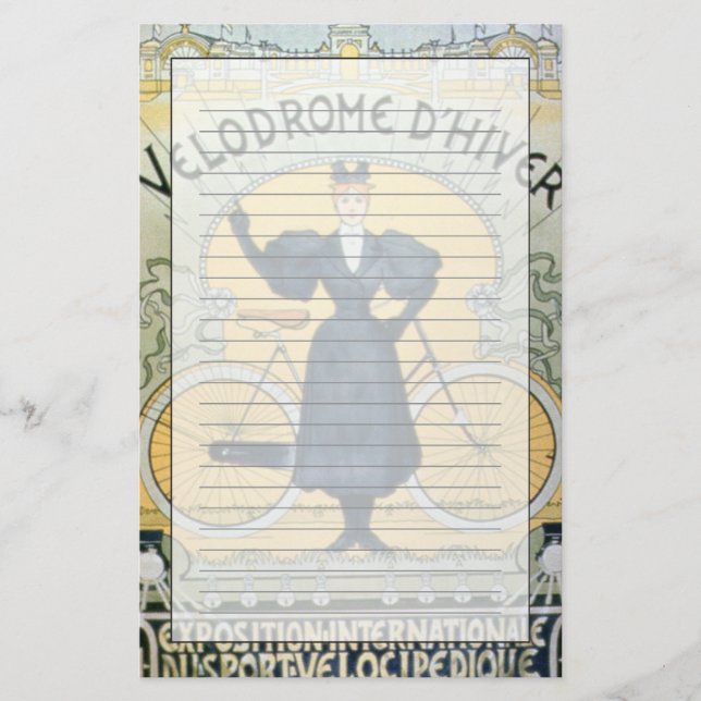 "Winter-Zyklus-laufende Bahn", internationale Briefpapier (Vorderseite)