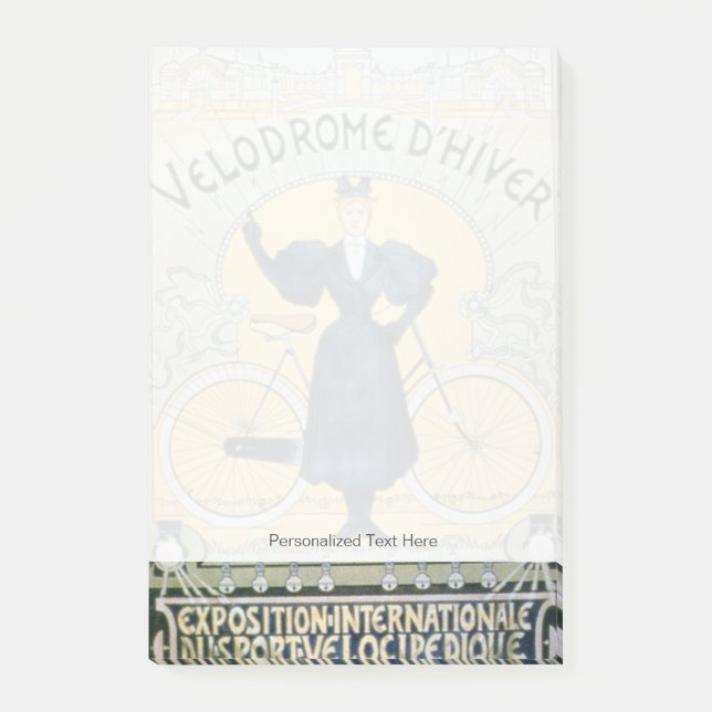 "Winter-Zyklus-laufende Bahn", internationale Post-it Klebezettel (Vorderseite)