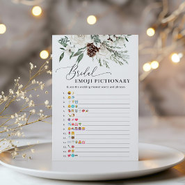 Winterabend Brautparty Emoji-Picktionary