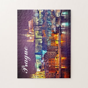 Winterabend in der Tschechischen Republik Prag Puzzle