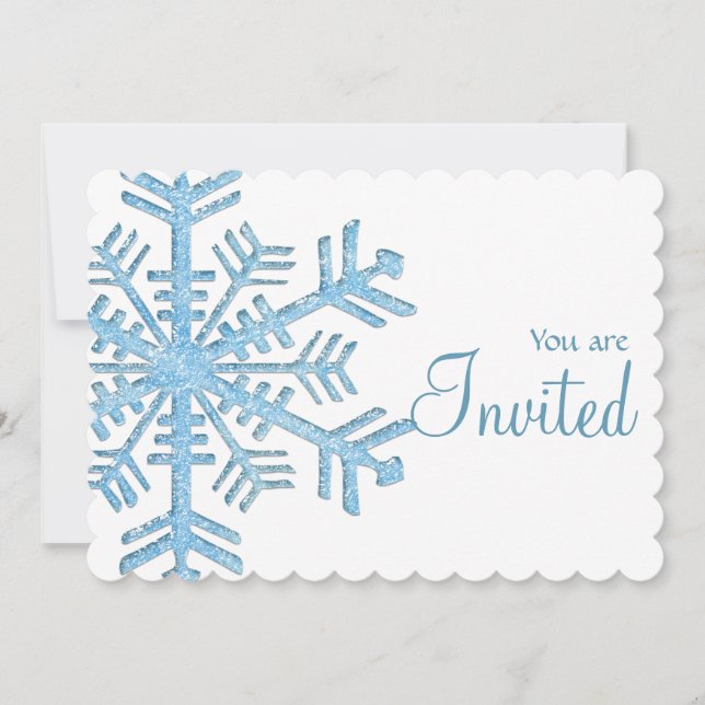 Winterabend Party Einladung 2 (Vorderseite)