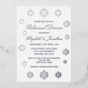 Winterabend Snowflake Probe Folieneinladung