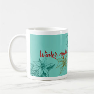 Winterabende und Kaffeelichter - Vintage Botanica Kaffeetasse