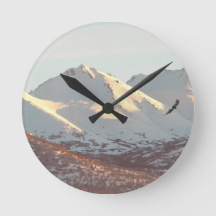 Winteradler Runde Wanduhr