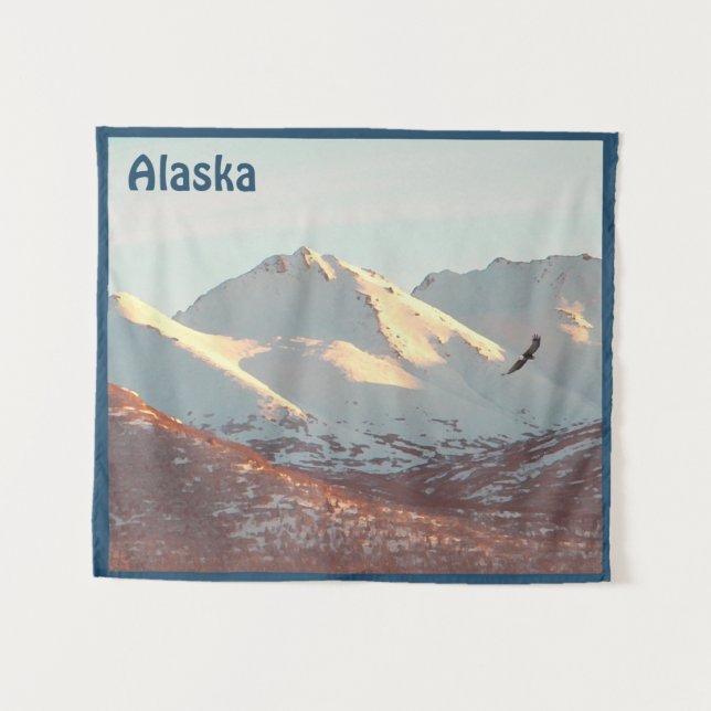 Winteradler Wandteppich (Vorderseite (Horizontal))