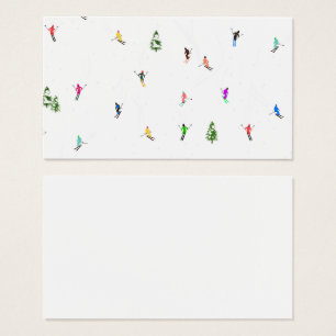 Winteralpine Skifahrer Skispass