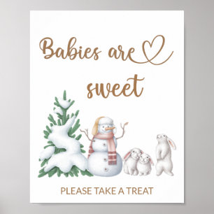 Winterbaby-Dusche, Babys sind süß, nehmen Sie eine Poster
