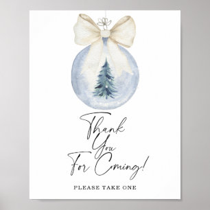 Winterbaby-Dusche Danke, dass du gekommen bist Poster