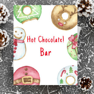 Winterbaby-Dusche Hot Schokolade Bar Poster