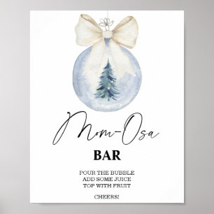 Winterbaby-Dusche \ Mama-osa-Bar-Poster Poster