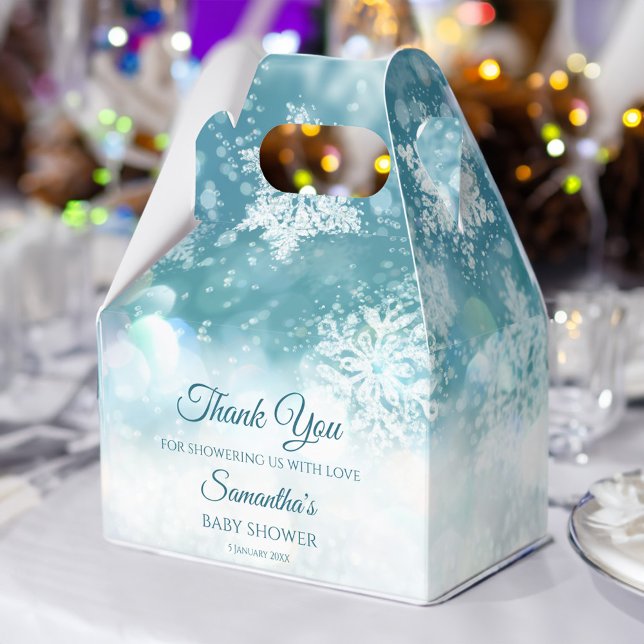 Winterbaby im Freien ist kalt. Geschenkschachtel (Winter baby it's cold outside baby shower favor box)