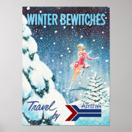 Winterbahn-Reiseplaner Poster