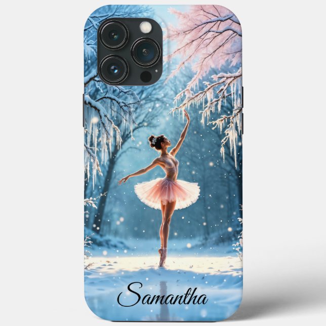 Winterballetanz Eistanz Blick auf den Wald Case-Mate iPhone Hülle (Rückseite)