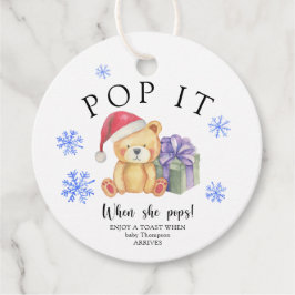 Winterbär mit Weihnachtsgeschenk - Pop! Geschenkanhänger
