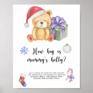 Winterbär, Wie groß ist Mamas Bauch Spiel Poster