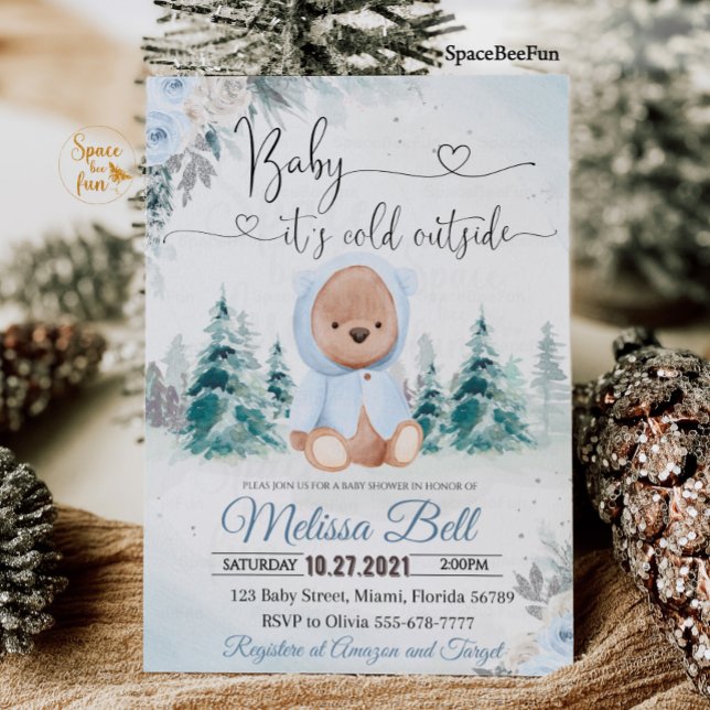 Winterbärenjunge - kalte Einladung im Freien (Von Creator hochgeladen)