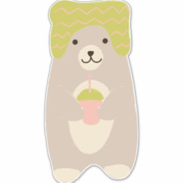 Winterbärentuch mit Niedlichem Baby-Kinderzimmer Aufkleber