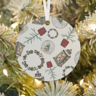 Winterbauernhof Ornament Aus Metall