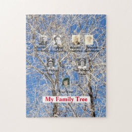 Winterbaum Drei Generationen Familienbaum Fotos Puzzle