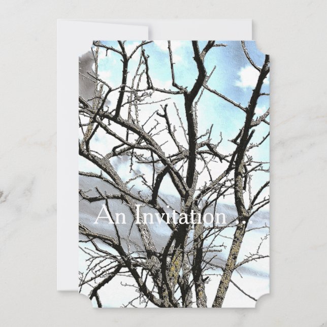 WINTERBAUM EINLADUNG (Vorderseite)