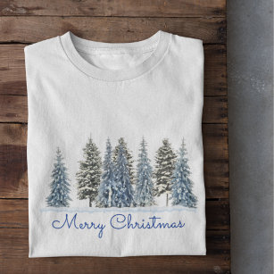Winterbaum Frohe Weihnachten T-Shirt