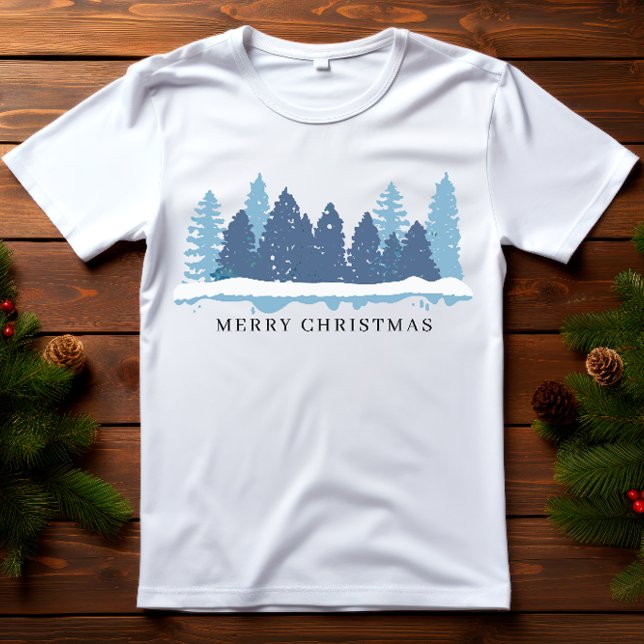 Winterbaum Frohe Weihnachten T-Shirt (Von Creator hochgeladen)