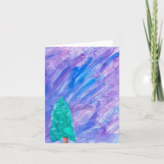 Winterbaum-Grußkarte Karte