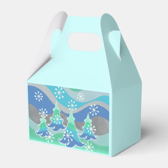 Winterbaum-Günstige Box Geschenkschachtel (Vorderseite)