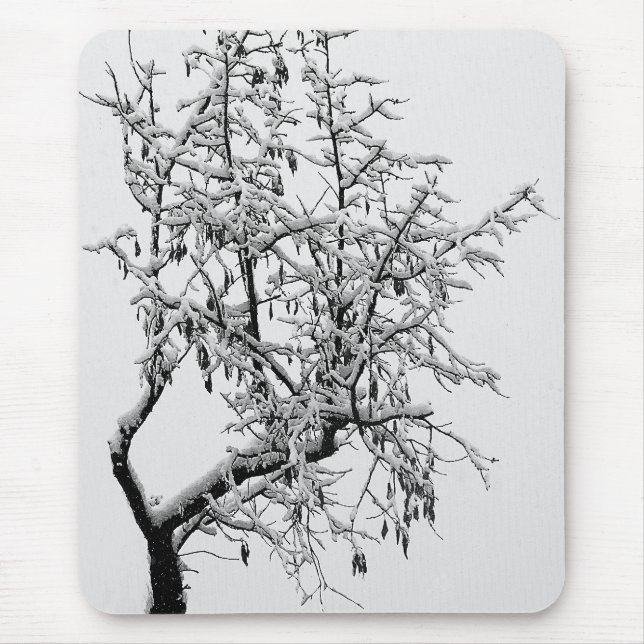 Winterbaum-Mauspad Mousepad (Vorne)