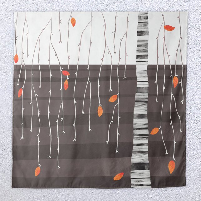 Winterbaum Monochrome Wandteppich (Von Creator hochgeladen)