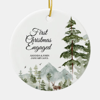 Winterbaum Personalisiert Erstes Weihnachtsfest Ve Keramik Ornament