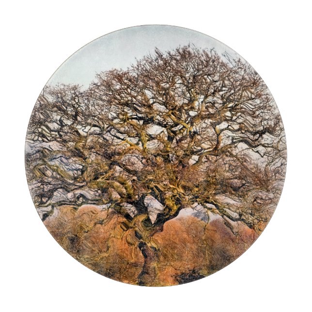 WINTERBAUM SCHNEIDEBRETT (Vorderseite)