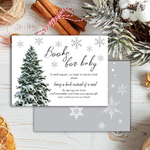 Winterbaum Snow   Bücher für die Babyverpackungska Begleitkarte
