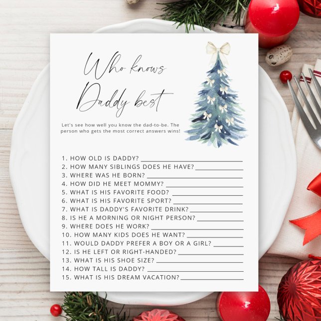 Winterbaum Wer Papa am besten kennt (Von Creator hochgeladen)