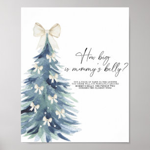 Winterbaum wie groß ist Mamas Bauch Spielposter Poster