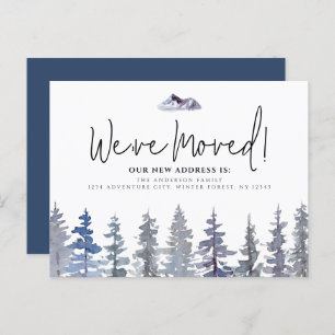 Winterbäume, die wir verschoben haben postkarte