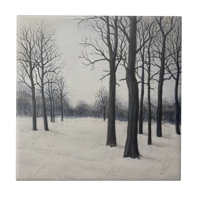 Winterbäume Fliese (Vorderseite)