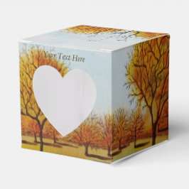 Winterbäume im Herbst landschaftliche Landschaft Geschenkschachtel