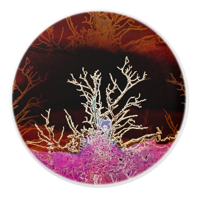 WINTERBÄUME KERAMIKKNAUF (Vorderseite)