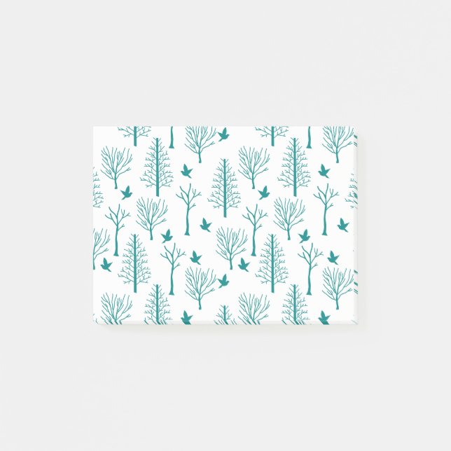 Winterbäume Post-it Klebezettel (Vorderseite)