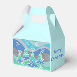 Winterbaumen bevorzugen Frohe Weihnachtsschachtel Geschenkschachtel