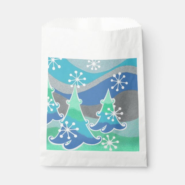 Winterbaumen bevorzugen Tasche Geschenktütchen (Vorderseite)