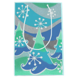 Winterbaumgeschenktasche - Medium Mittlere Geschenktüte