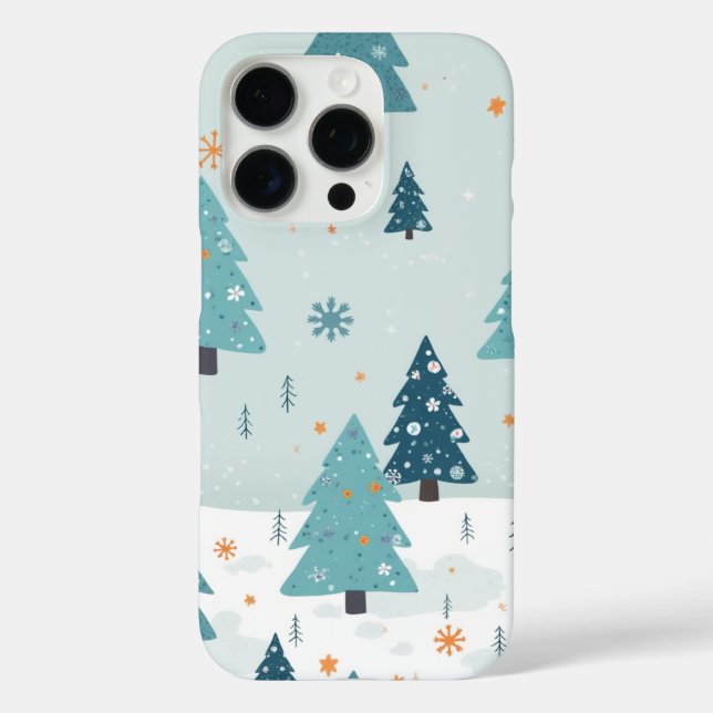 Winterbaumstruktur Case-Mate iPhone Hülle (Rückseite)